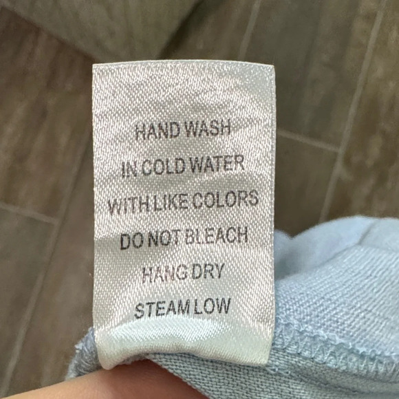 Pink Lily Soft light blue High Waist Bow Shorts - Picture 10 of 10